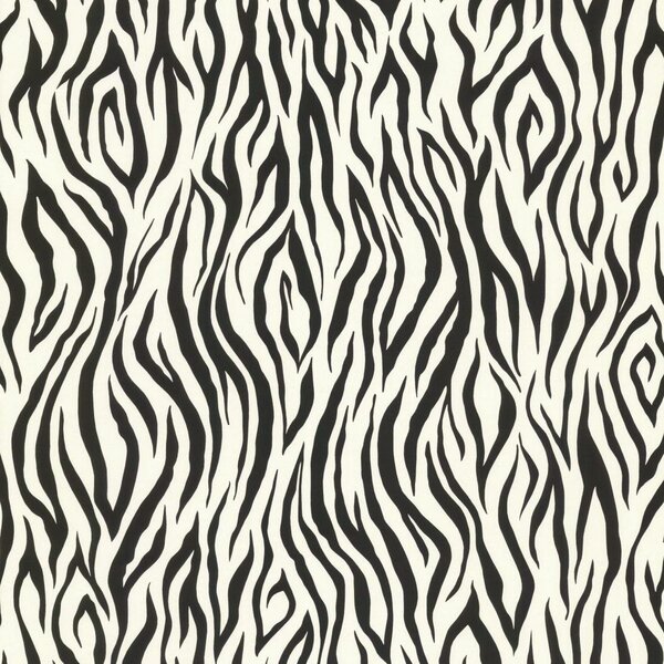 York Wallcoverings Natural Elements 33' x 20.5" Zebra Print Wallpaper